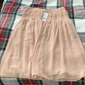 French connection sz 10 blush beige midi skirt nwt